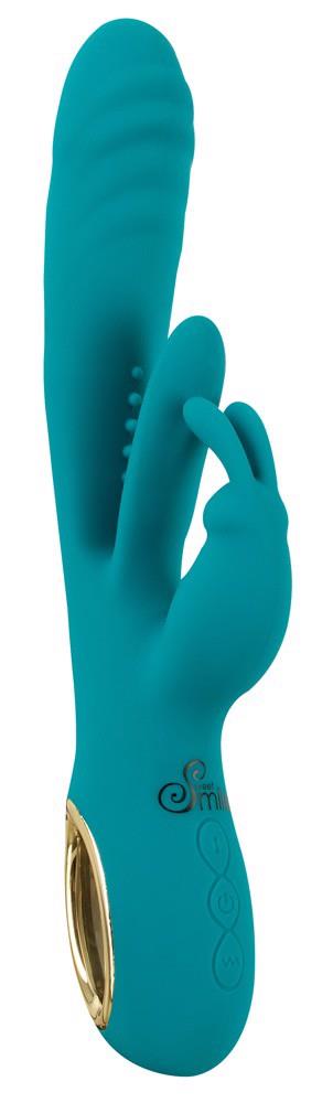 2-Wibrator króliczek Sweet Smile z ruchem posuwistym USB 25 cm-2