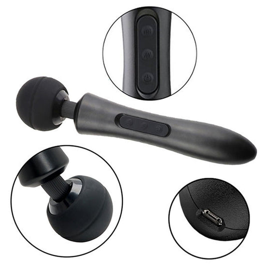 1-Stymulator-Massager Ultra Powerful -Big USB Black 20 Function-1