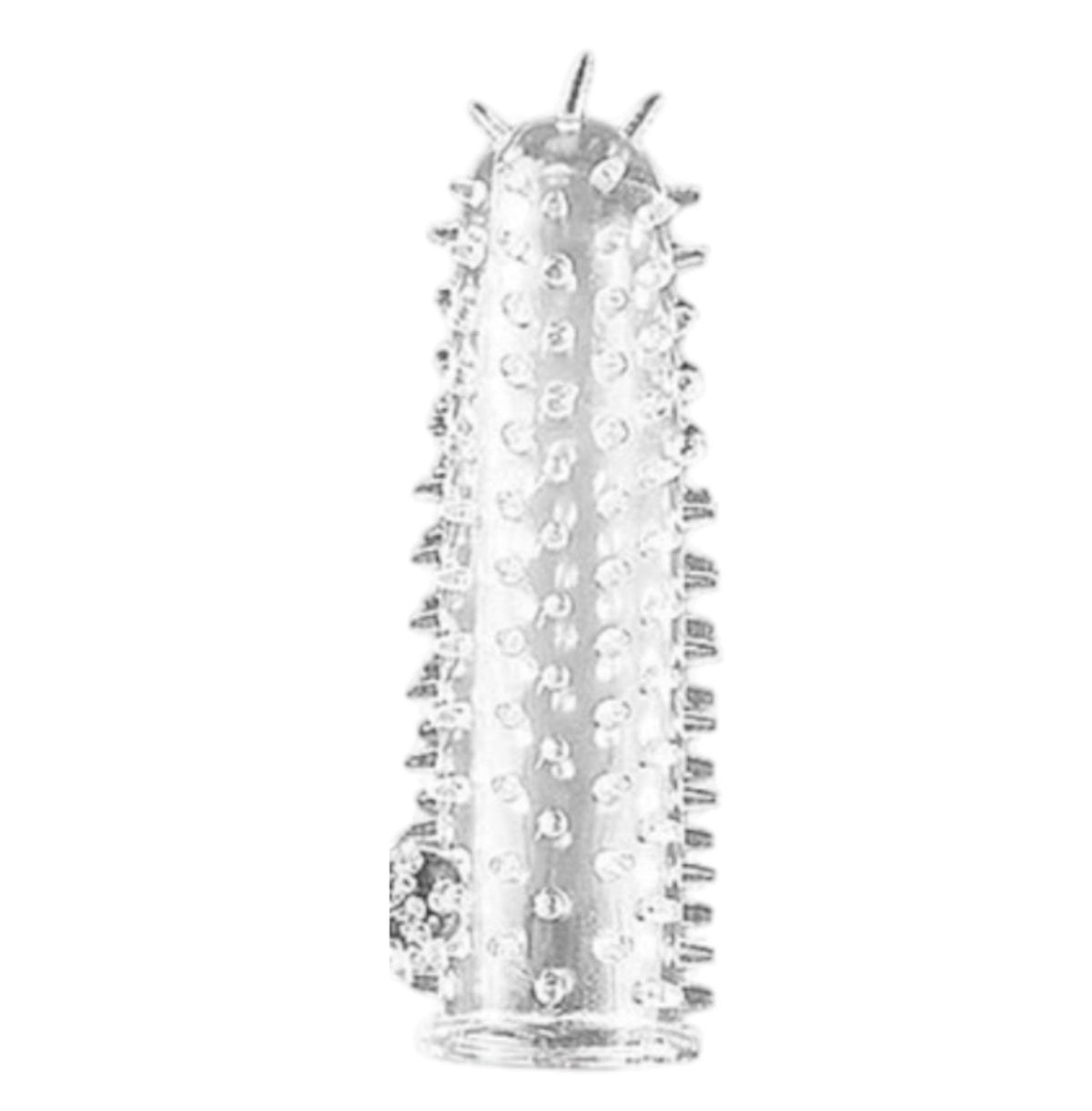 3-Rękaw na penisa przezroczysty z wypustkami Lovesecret 12,5 cm-3