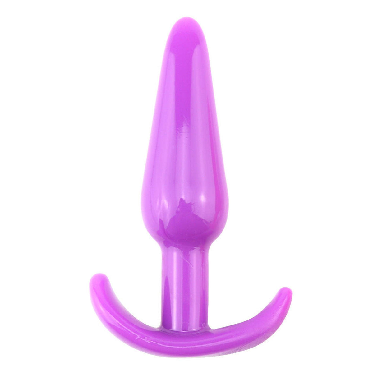 2-Korek analny elastyczny TPE Lovesecret Sensual fioletowy 12,3 cm-2
