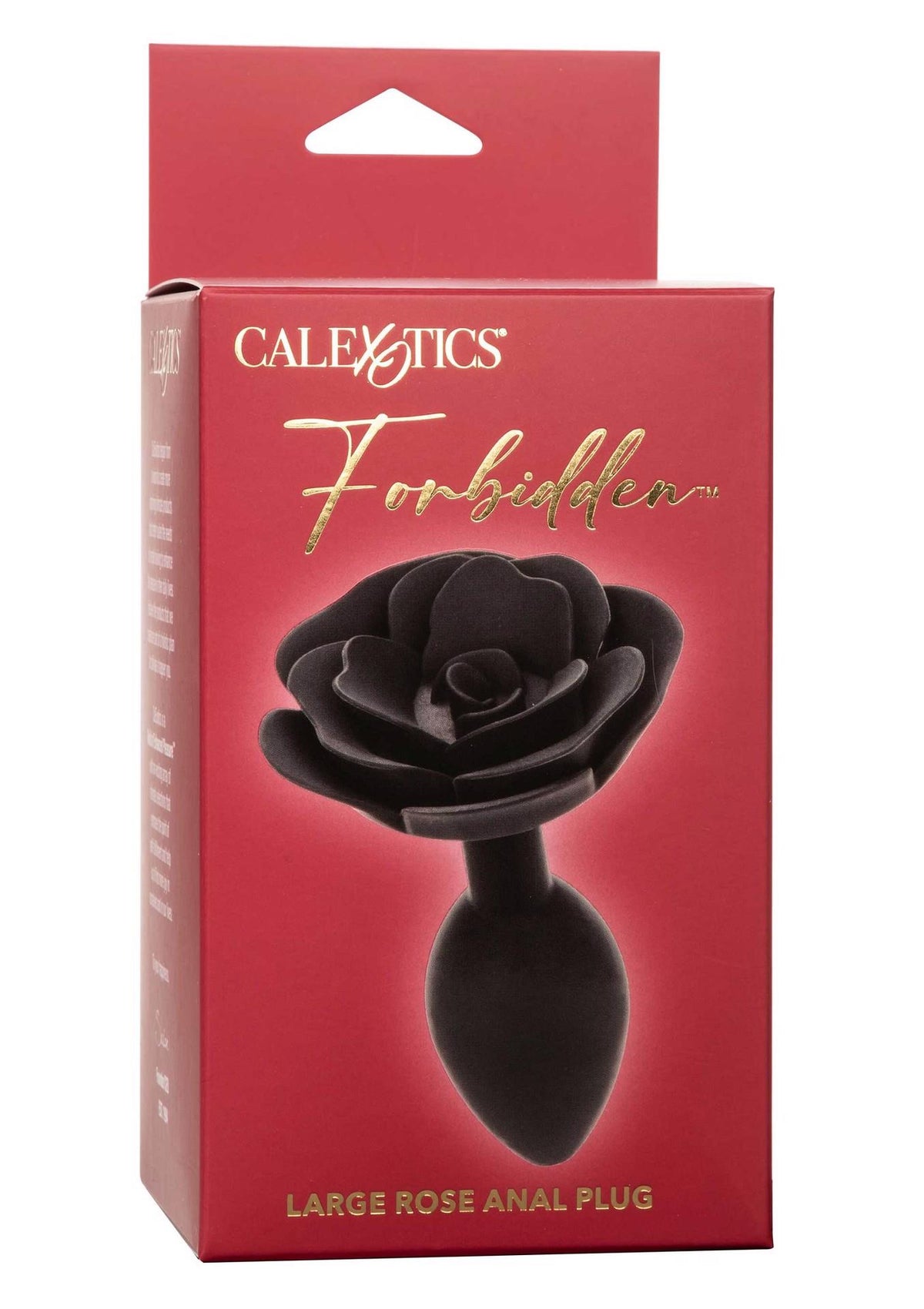 19-Korek analny silikonowy Calexotics Forbidden Rose duży czarny-19