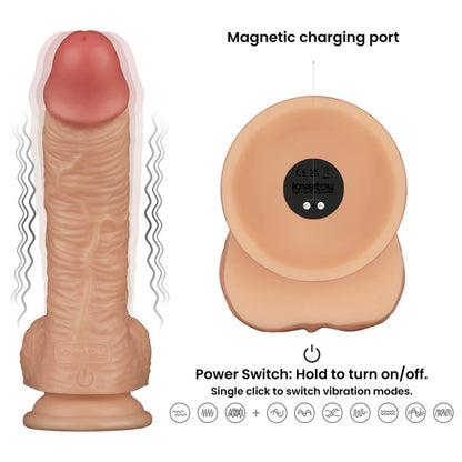 6-Vibrating Enhanced Strap on Set 8.5'' L/XL/2XL-6