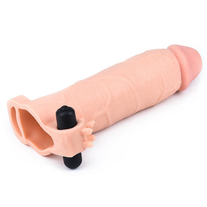4-Add 3"" Pleasure X Tender Vibrating Penis Sleeve-4