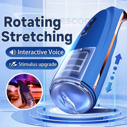2-Masturbator męski Lovesecret Premium Pro 2 33 cm rotacyjny USB wodoodporny-2
