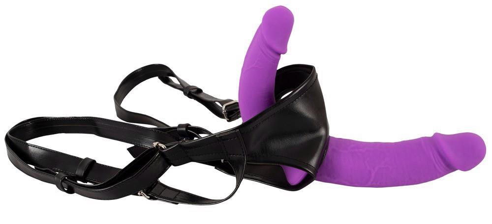 2-Strap on podwójny Sweet Smile silikonowy 32 cm-2