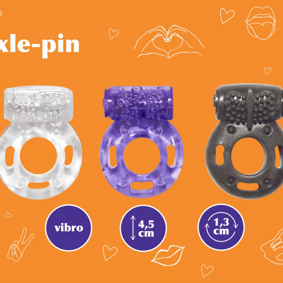 5-Zestaw 12 pierścieni erekcyjnych wibrujących Axle pin Showbox Lola Games-5
