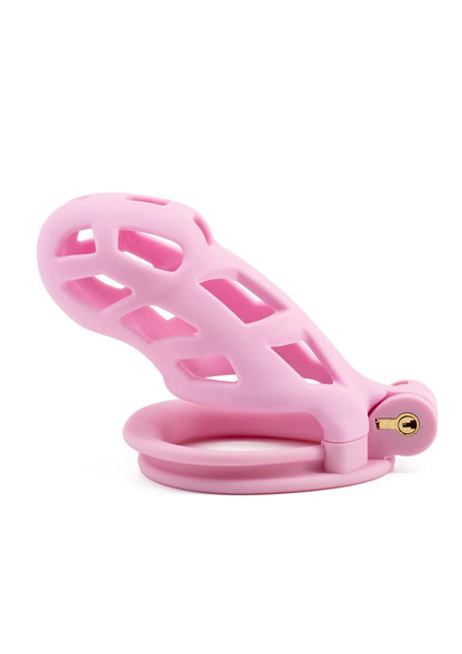 1-Klatka na penisa Penis Prison Hidden Desire różowa 11 cm-1