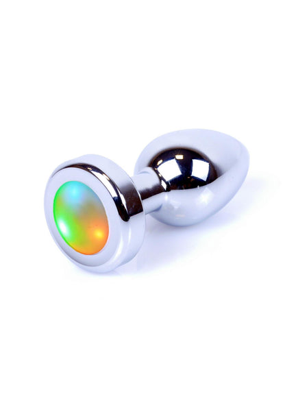 1-Biżuteria analna stalowa LED disco MyLove Toys 7 cm-1