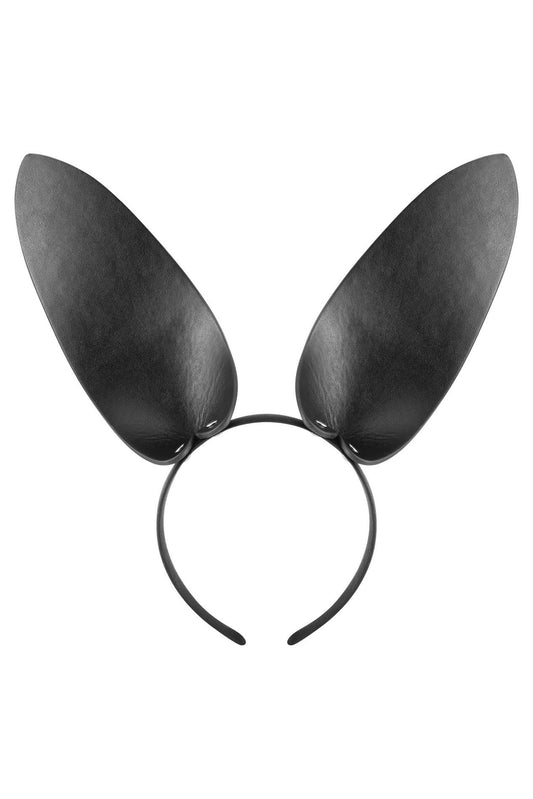 2-Opaska z uszami króliczymi Fetish Tentation imitacja skóry 19 cm-2