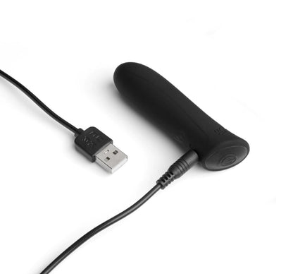 3-Wibrator bullet silikonowy Wonder Bullet So Divine czarny USB 9cm-3