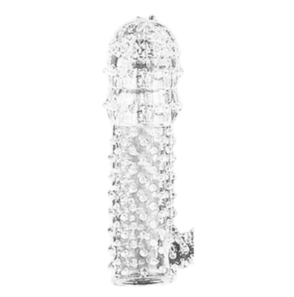 3-Rękaw na penisa przezroczysty z wypustkami Lovesecret LS37 12,5 cm-3