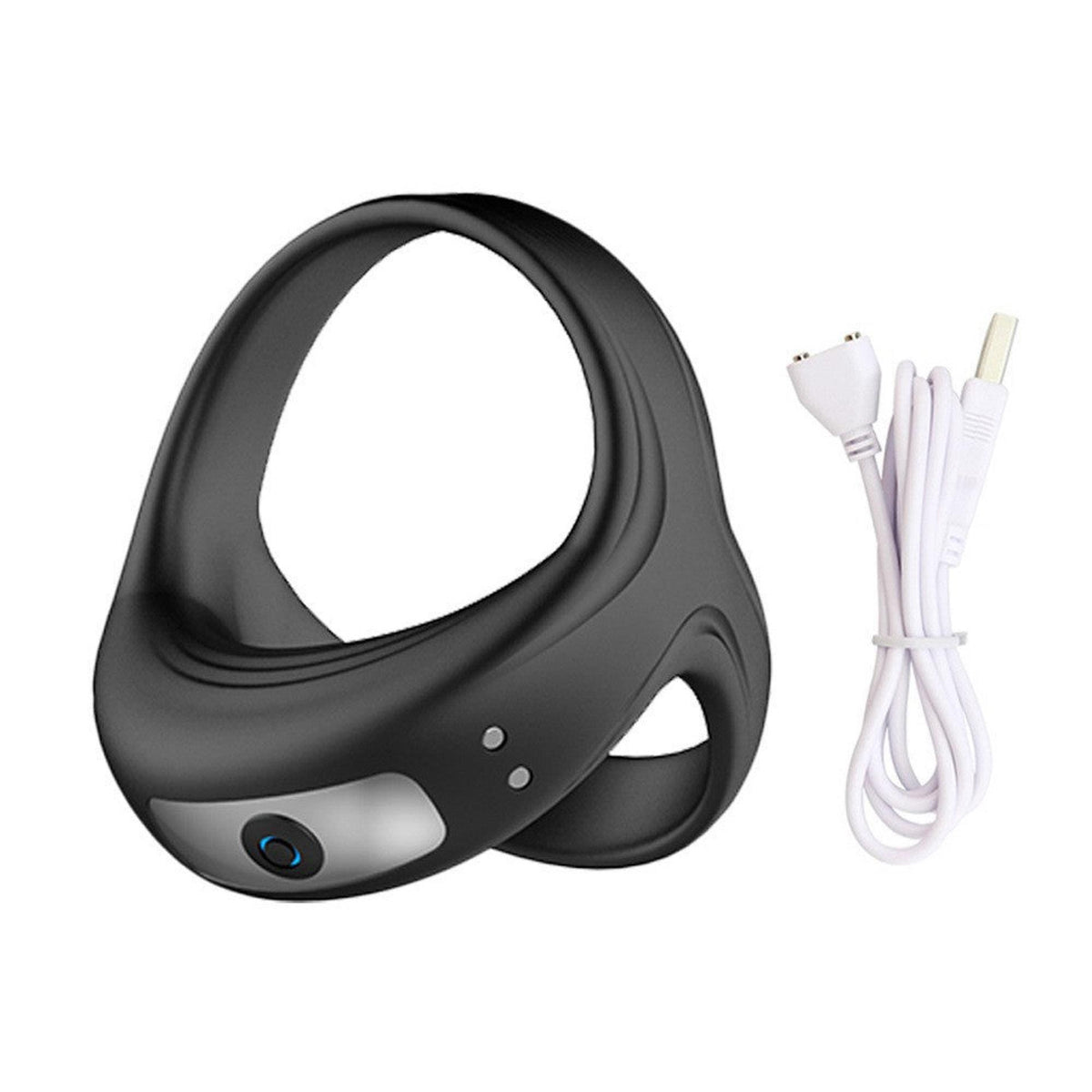 4-Wibrujący pierścień erekcyjny Lovesecret Premium silikonowy wodoodporny USB-4
