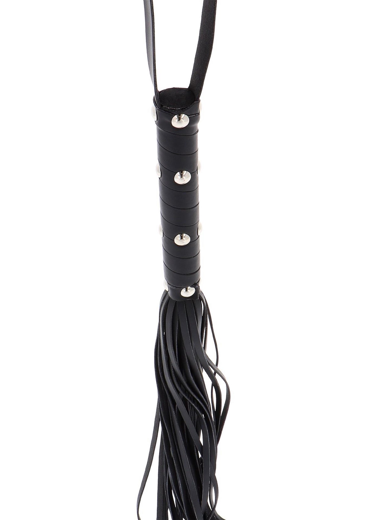 2-Pejcz z ćwiekami Hidden Desire czarny 75 cm-2