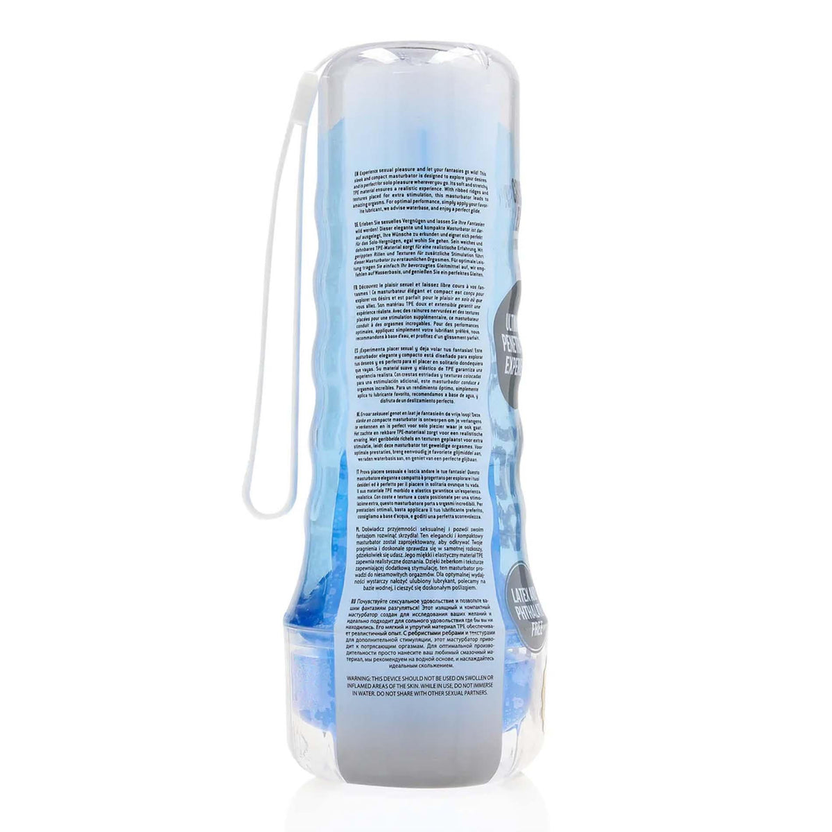 3-Masturbator RealRock Easy Rider niebieski TPE 21,5 cm-3