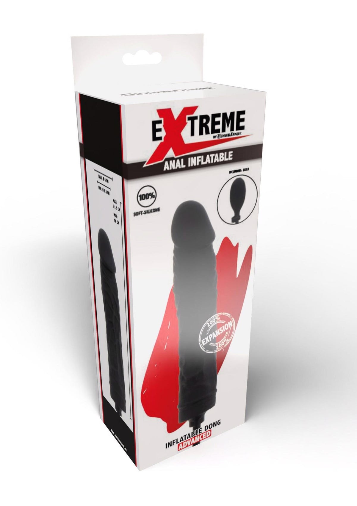 4-Dildo analne nadmuchiwane Hidden Desire silikonowe 21 cm-4
