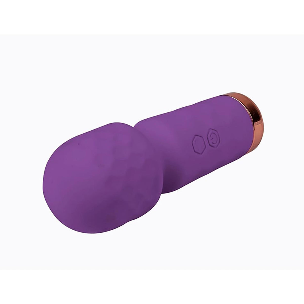 4-Fioletowa silikonowa mini różdżka masażowa Fantasy Eros USB 12 cm-4