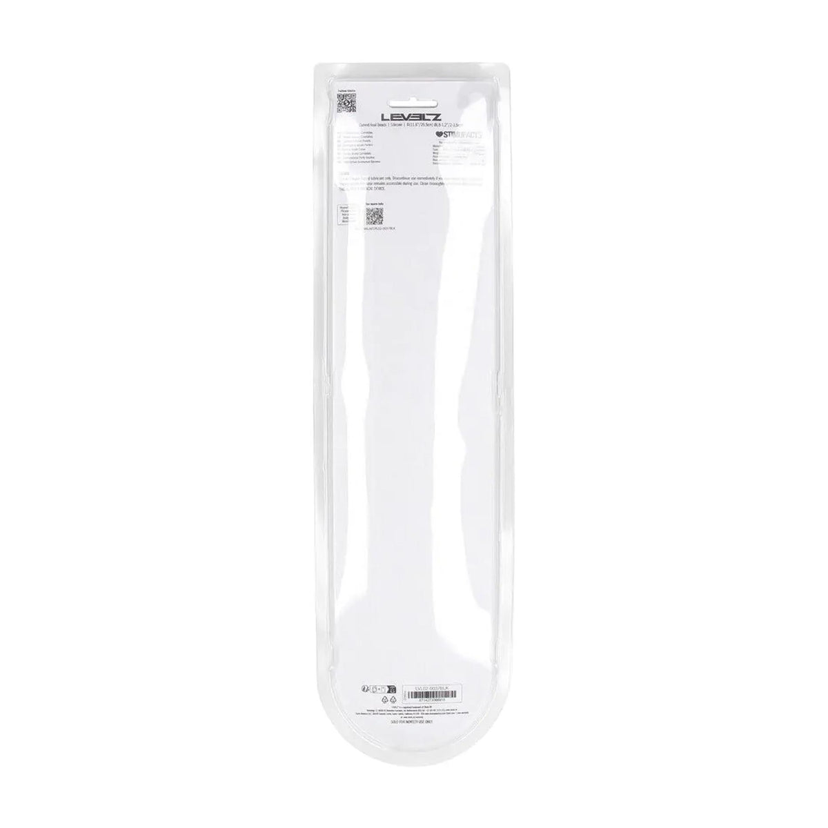 1-Zakrzywione silikonowe kulki analne Levelz czarne 29,5 cm-1