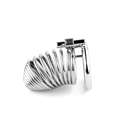 1-Stalowa spiralna klatka na penisa B Series HeavyFun 7,7 cm-1