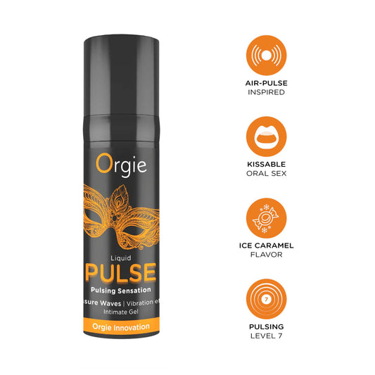 2-Żel stymulujący pulsujący Orgie karmelowy chłodzący 15 ml-2