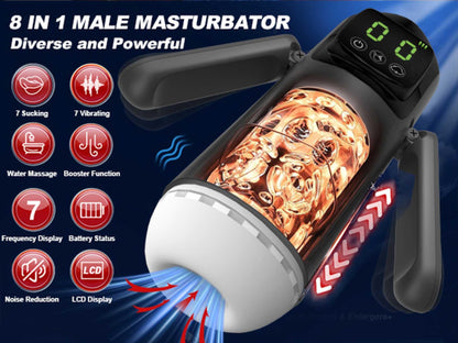 3-Masturbator 7 funkcji ssania i wibracji B Series Fox booster USB-3