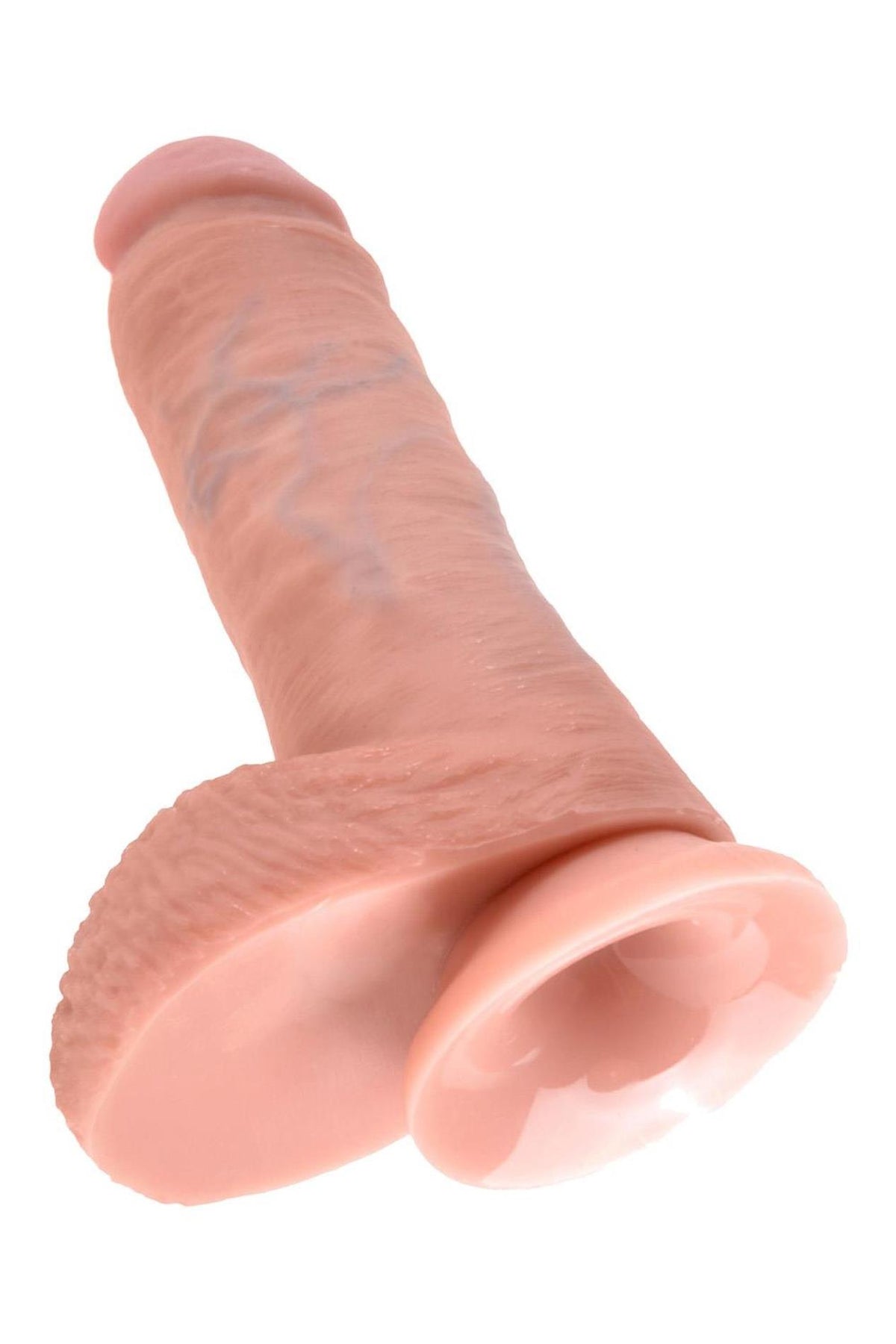 5-Dildo realistyczne King Cock 20 cm z jądrami Pipedream jasny-5