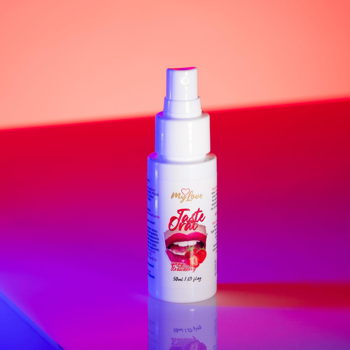 1-Spray do seksu oralnego MyLove truskawkowy 50 ml-1