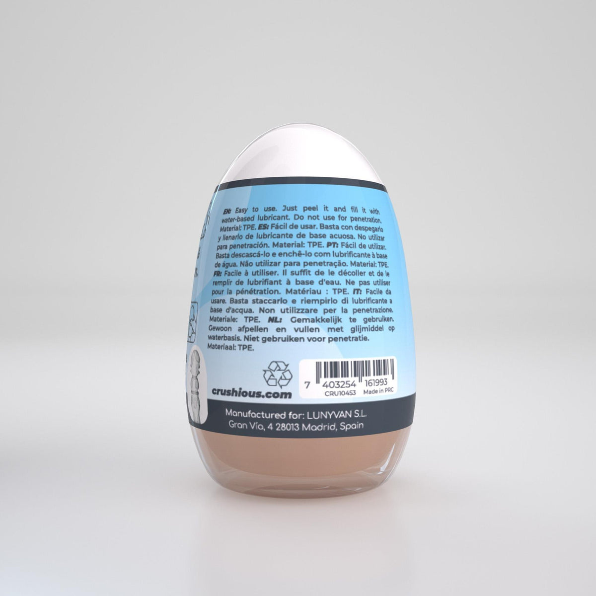 5-Masturbator jajko Crushious Ezy Egg The Lover 8,7 cm-5