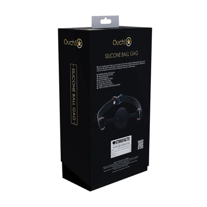 2-Venice Collection - Silicone Ball Gag - Black-2