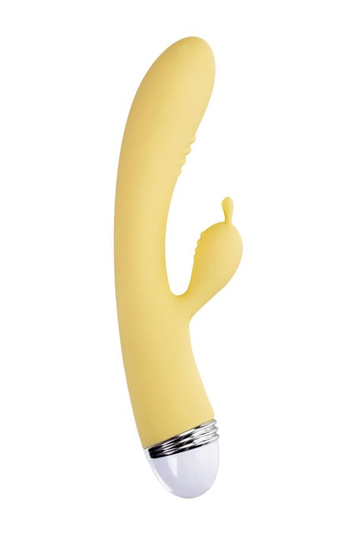 5-Wibrator króliczek Flovetta Aster silikonowy żółty USB 22 cm-5