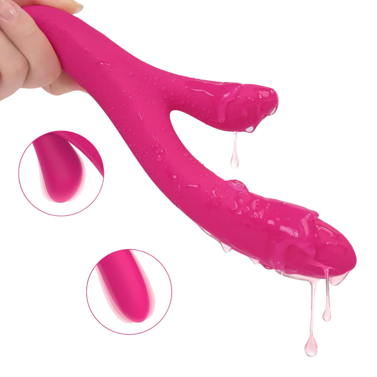 5-Wibrator króliczek Vibey Model Y Power Escorts różowy USB 23 5 cm-5