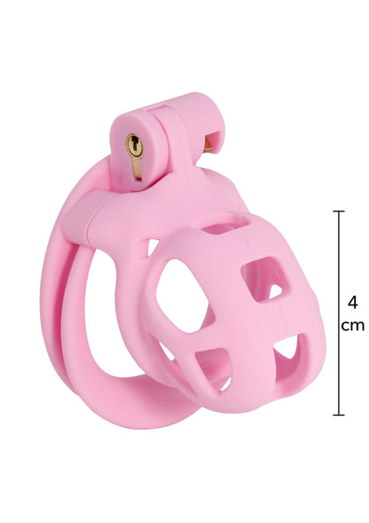 4-Klatka na penisa Hidden Desire Penis Prison różowa 7 cm-4