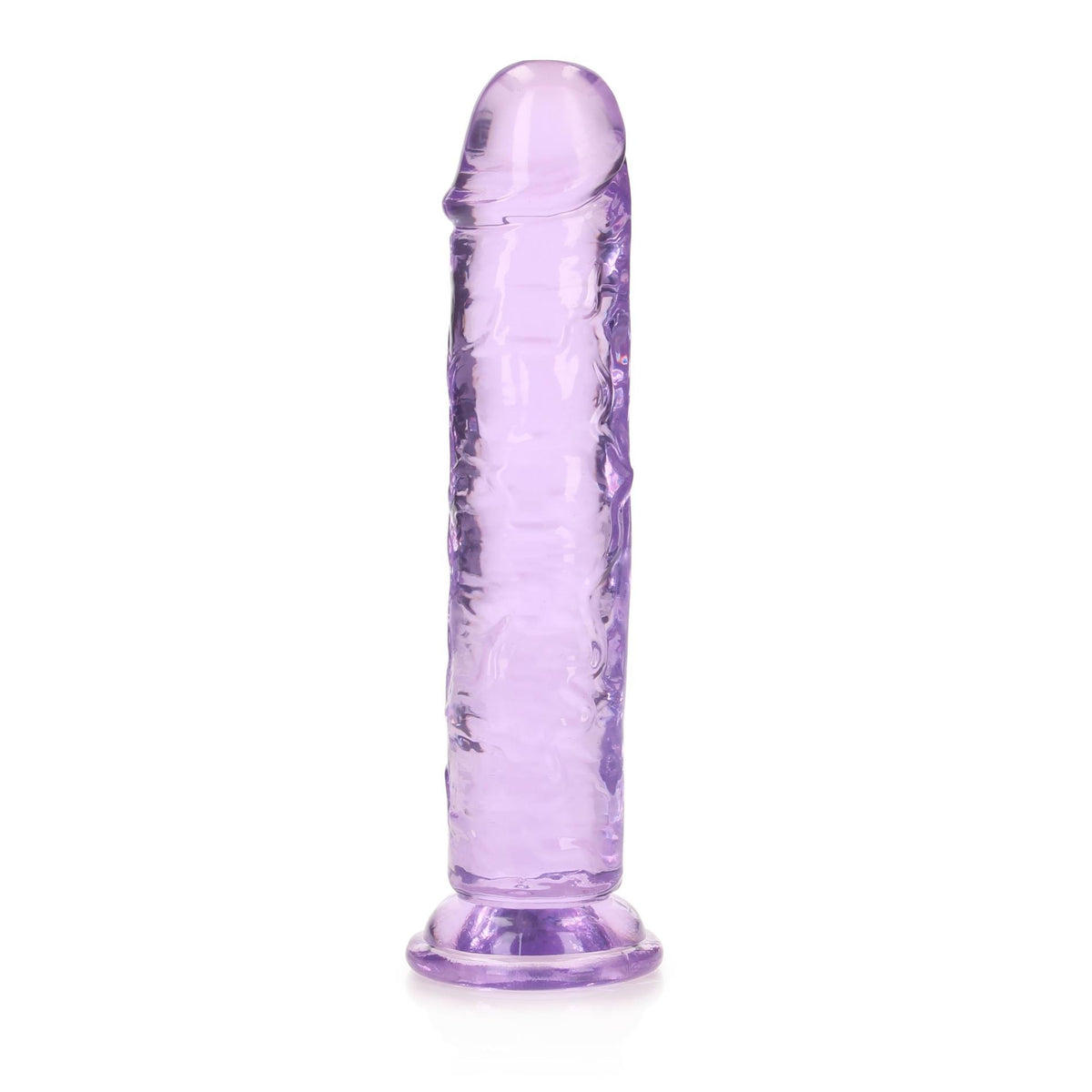 3-Przezroczyste realistyczne dildo z przyssawką RealRock 18 cm-3