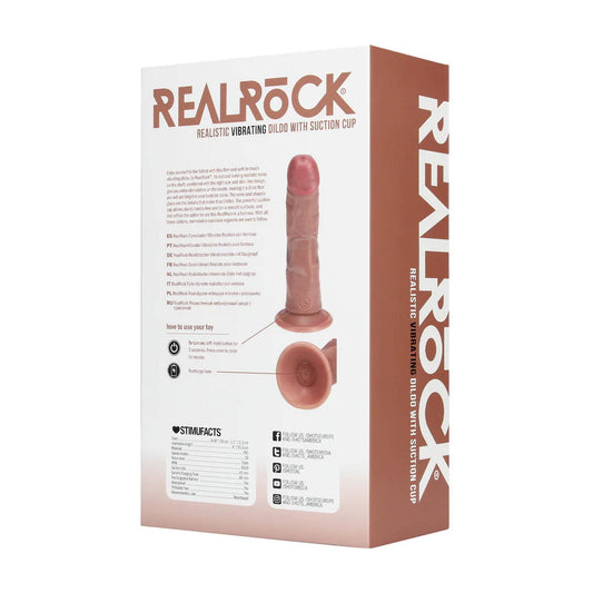 1-Wibrator realistyczny zakrzywiony RealRock cielisty 17 cm-1