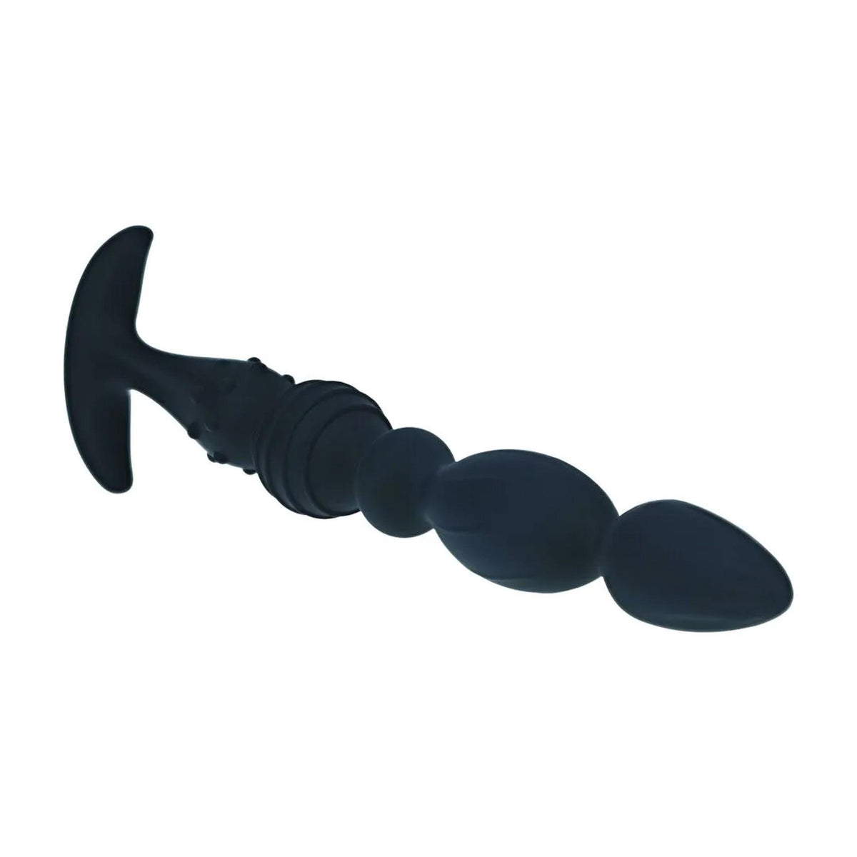 2-Sonda analna wieloteksturowa Levelz silikonowa czarna 26cm-2