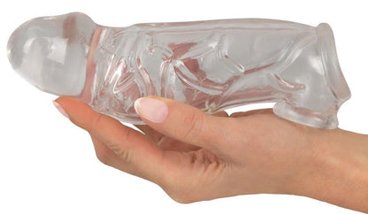 2-Przedłużka na penisa Crystal Clear TPE 19,2 cm-2
