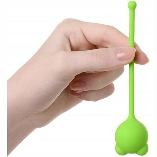 1-Kulki waginalne silikonowe A Toys zielone 12 cm-1