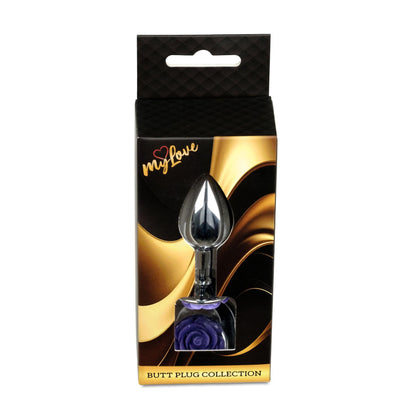 1-MyLove Toys - Jewellery Silver PLUG ROSE- Purple-1