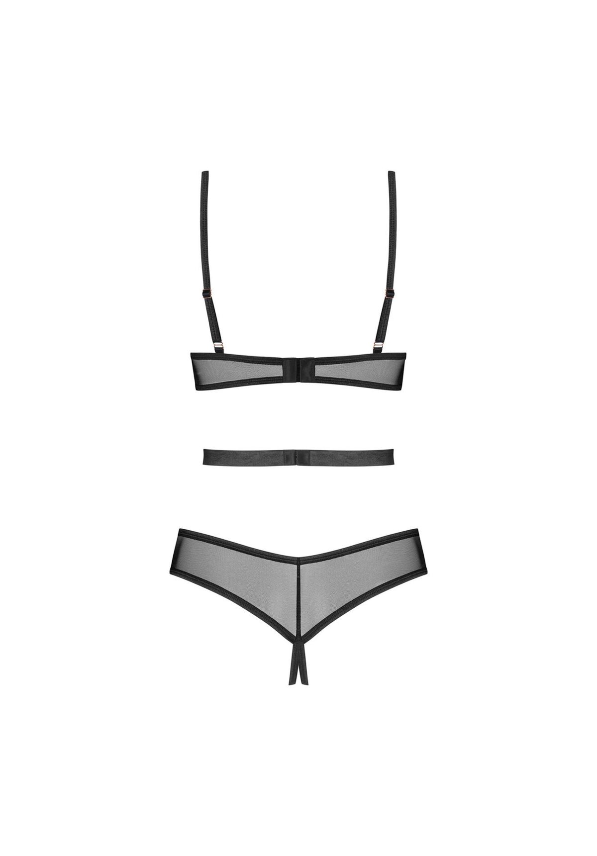 4-Body otwarte Euridia Obsessive czarne XS/S-4