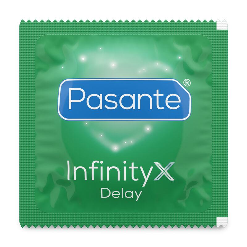 4-Prezerwatywa opóźniająca Pasante Infinity X Delay naturalna 19 cm 1 sztuka-4