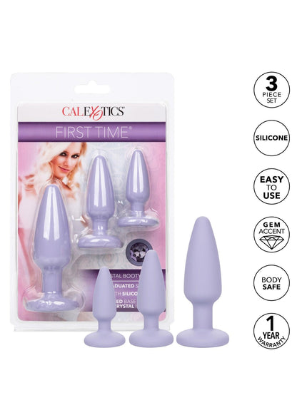 2-Zestaw korków analnych Crystal Booty Calexotics fioletowy-2