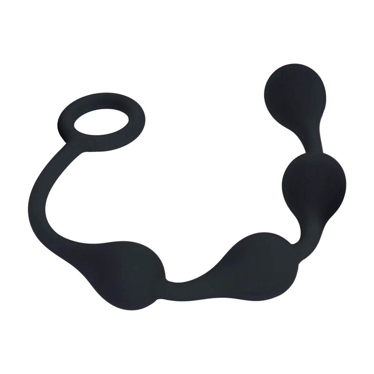 4-Kulki analne silikonowe Levelz Waterdrop S czarny-4