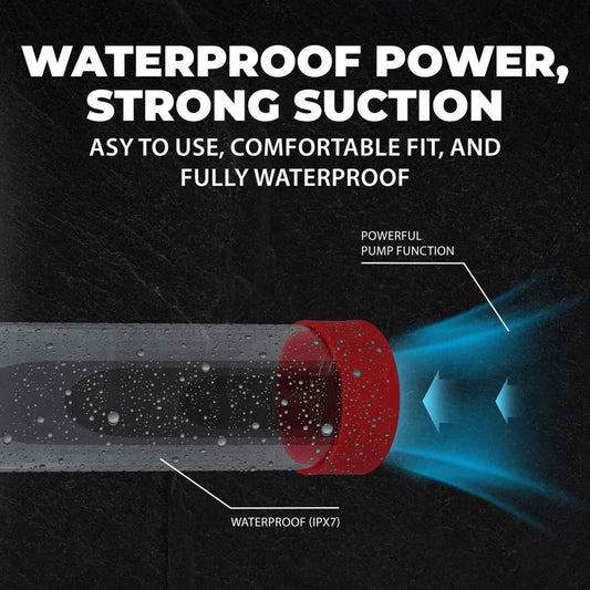 2-Pompka do penisa elektryczna Pumped MegaLift czerwona 20 cm-2