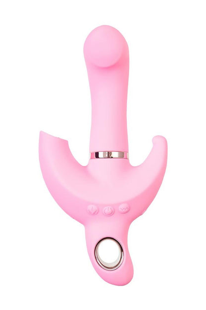 7-Wibrator króliczek obrotowy JOS Twistme różowy silikonowy USB 19.5 cm-7