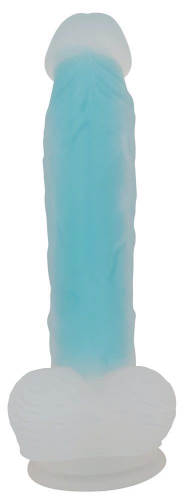 2-Dildo silikonowe You2Toys świecące w ciemności 20,5 cm-2