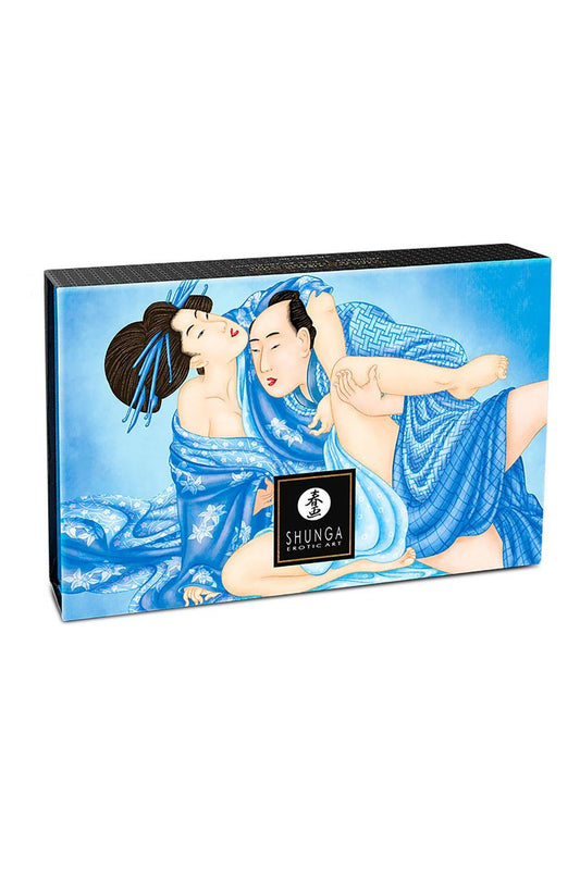 2-Puder kokosowy do masażu Shunga z piórkiem-2