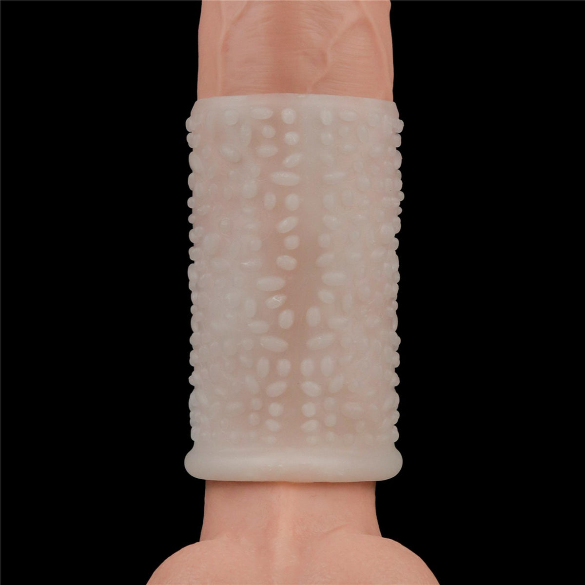4-Vibrating Drip Knights Ring (White)-4