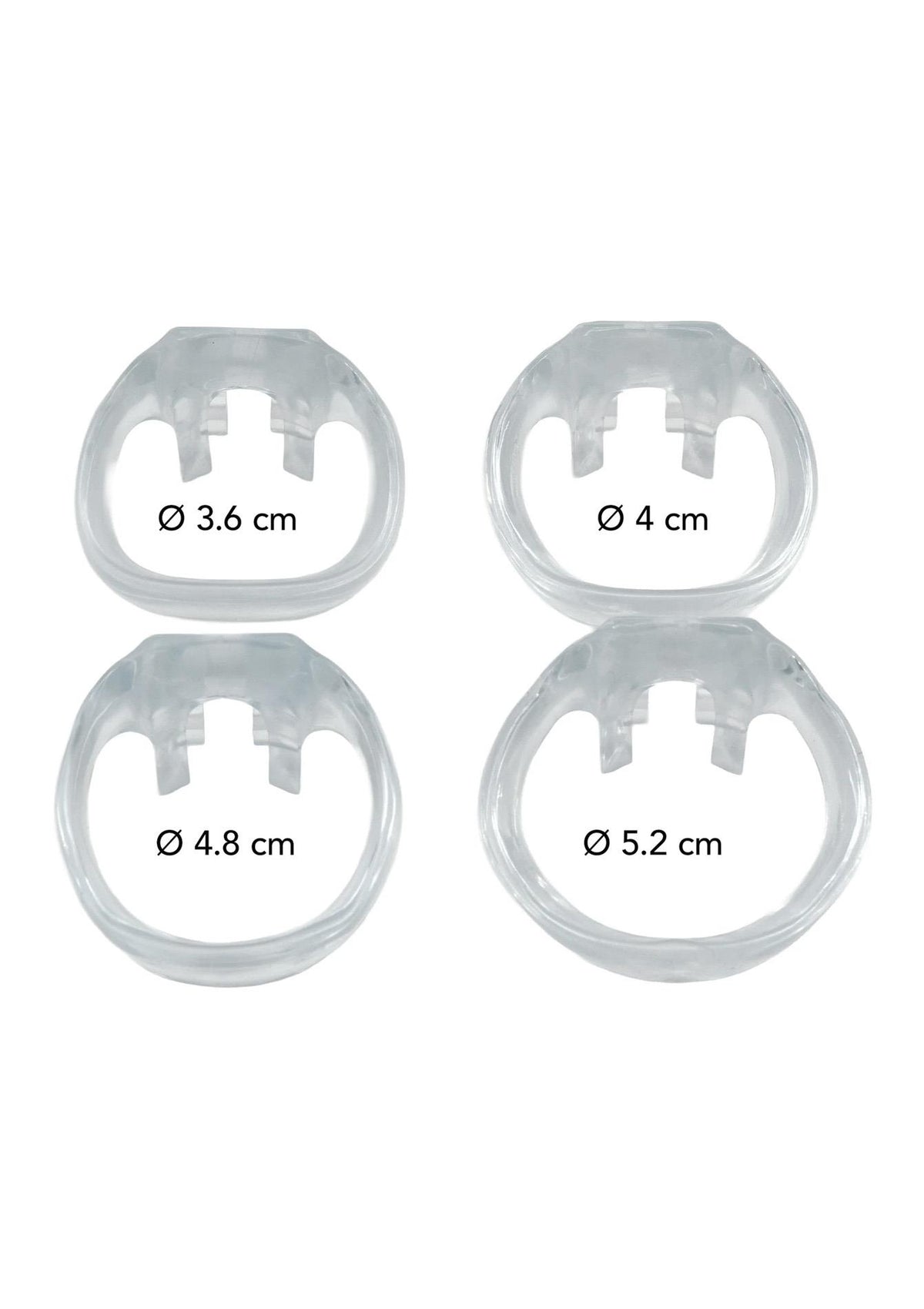 4-Pas cnoty transparentny stalowy Hidden Desire 4.5 cm-4