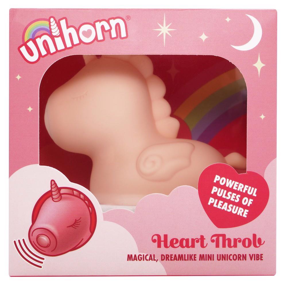 4-Stymulator łechtaczki Unihorn Heart Throb silikonowy USB 9 cm-4