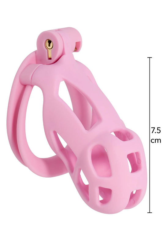 2-Klatka na penisa Hidden Desire różowa 10 cm ABS-2