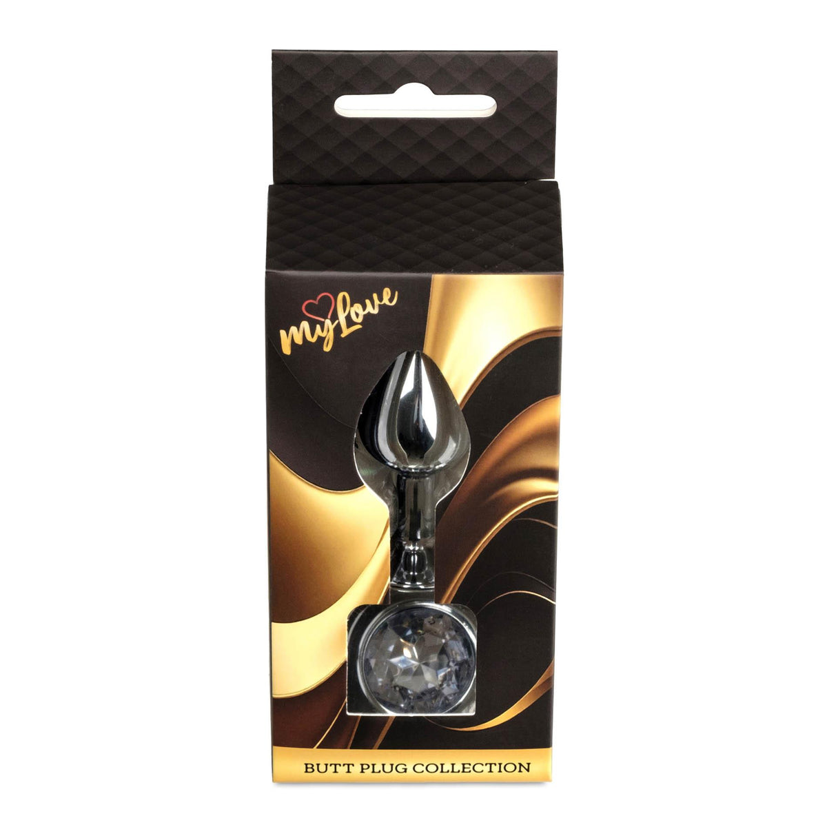4-MyLove Toys - Jewellery Silver PLUG- Clear-4